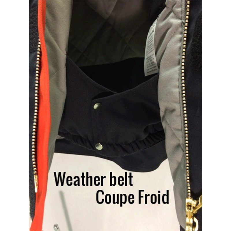 Parka doublé h-vis 2'' gris gr. : l