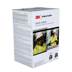 Casque antibruit 3M™ PELTOR™ série X, X4P51E, casque de sécurité à bord complet fixé et isolé électriquement, 10pai/cs