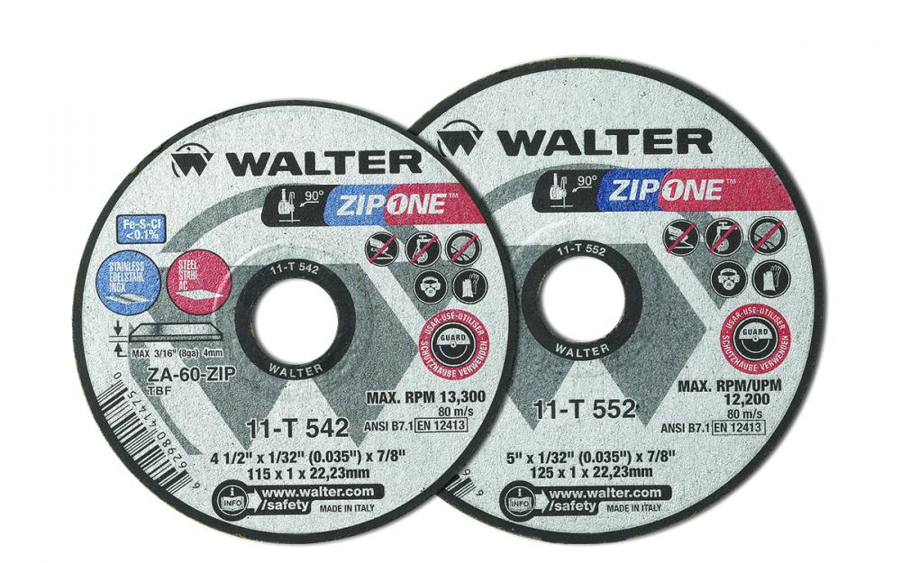 Roues zip one, 5 po x 1/32 po.