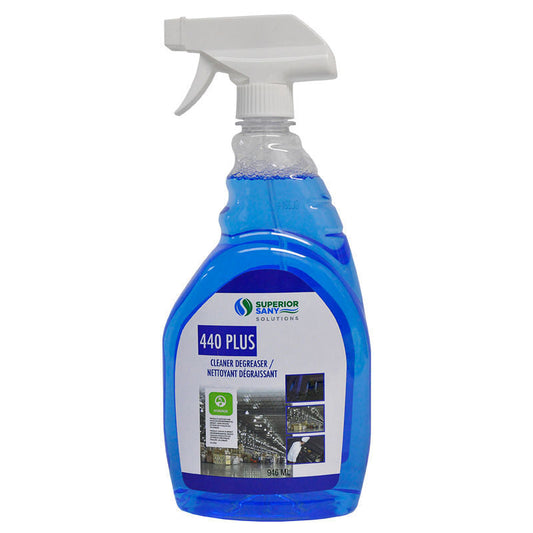 440Plus, Nettoyant dégraissant, bleu, liquide, 946 ml, pulvérisateur