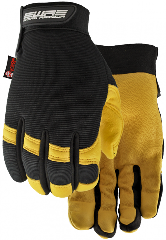 Flextime Gloves, Goatskin Palm, Spandex back, 005, SZ: L
