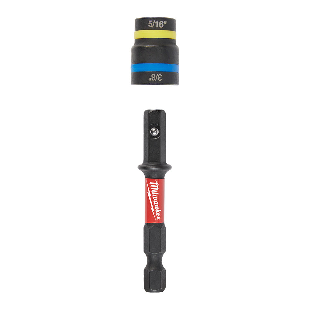 Shockwave Impact Duty™ 5/16” And 3/8” x 2-1/2” Quik-clear™ 2-in-1 Magnetic Nut Driver
