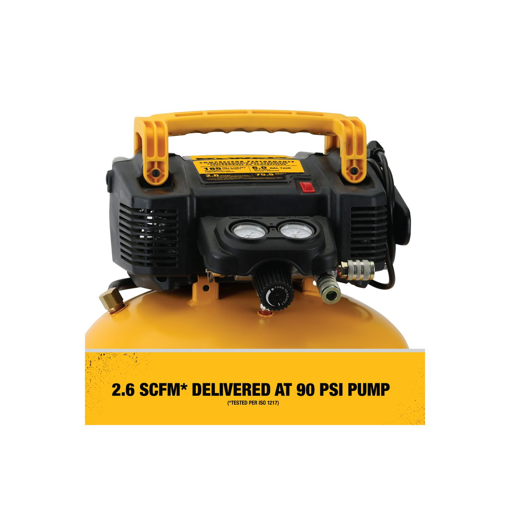 DEWALT Pancake Air Compressor, 6 Gallon, 165 Psi