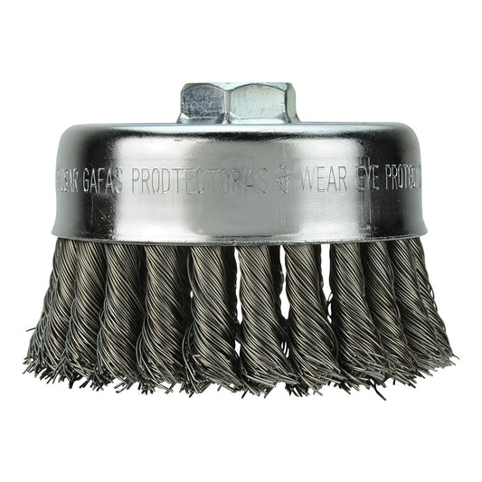 4 In Carbon Steel Knot Wire Cup Brush