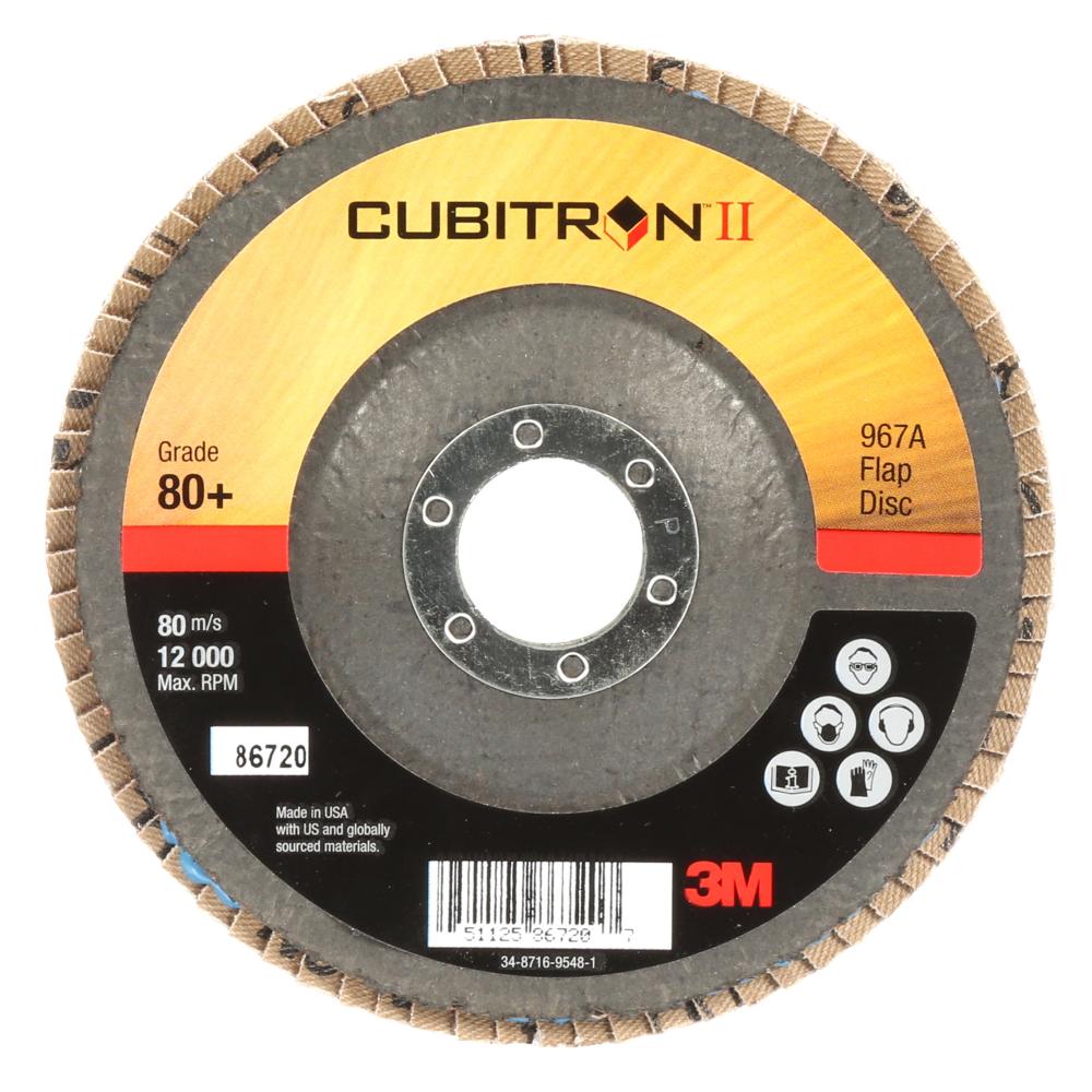 Disque à lamelles CubitronMC II 3MMC, 967A, fixation T29, 80+, poids Y, 5 x 7/8 po