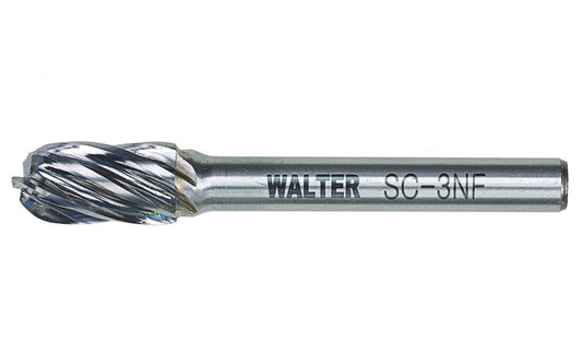 Cylindrical Round Nose (sc), Double Cut, 5/8 In. X 1 In. X 1/4 In.