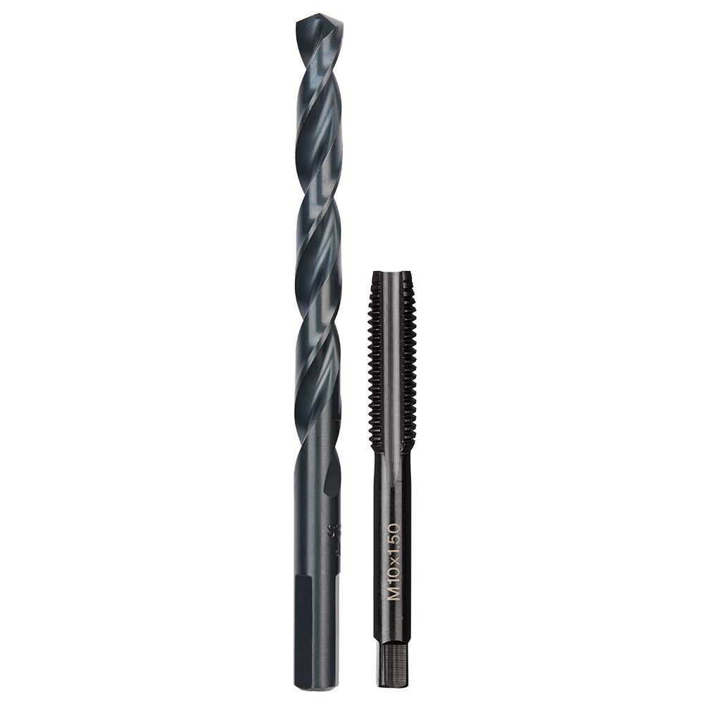 M10-1.50 mm Straight Flute Plug Tap & r Drill Bit