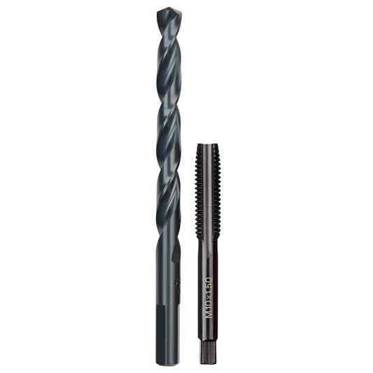 M10-1.50 mm Straight Flute Plug Tap & r Drill Bit