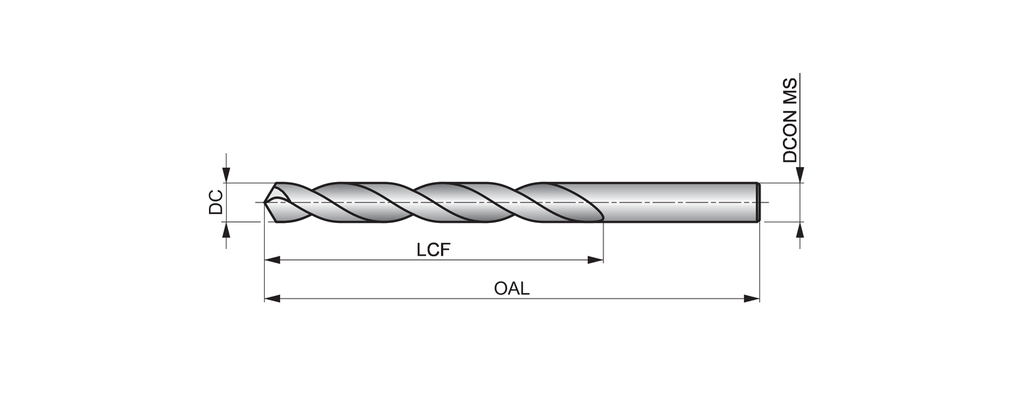 A002 HSS BRT/TiN 002 118D PS JL Drill 16.00 mm