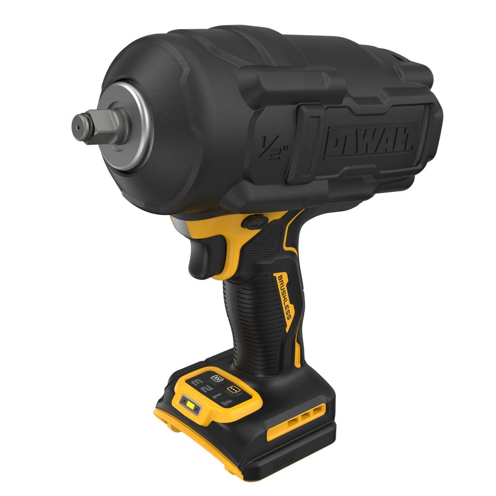 DEWALT 20V MAX* XR Brushless Cordless 1/2 In. High Torque Impact Wrench With Hog Ring Anvil (Tool Only)