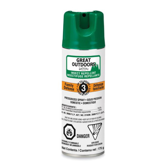 Watkins Family Aerosol Insect Repellent 10% DEET 175GR