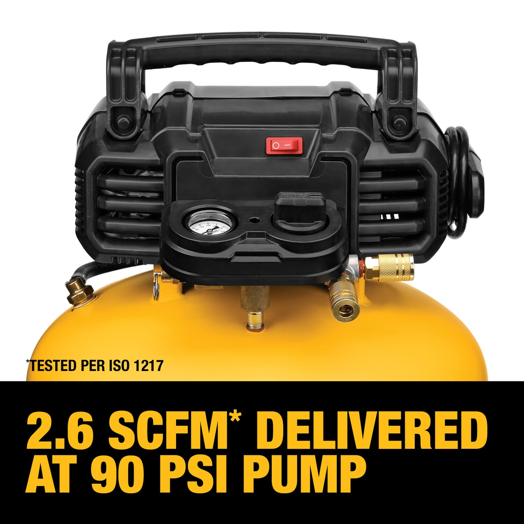 DEWALT Pancake Air Compressor, 6 Gallon, 165 Psi