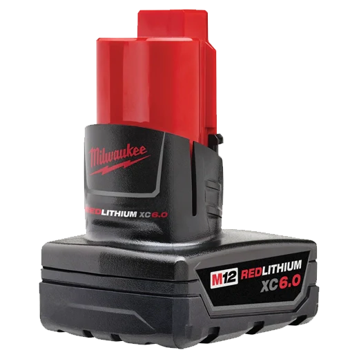 Milwaukee 12v Extended Capacity 6.0ah Battery, Global Version