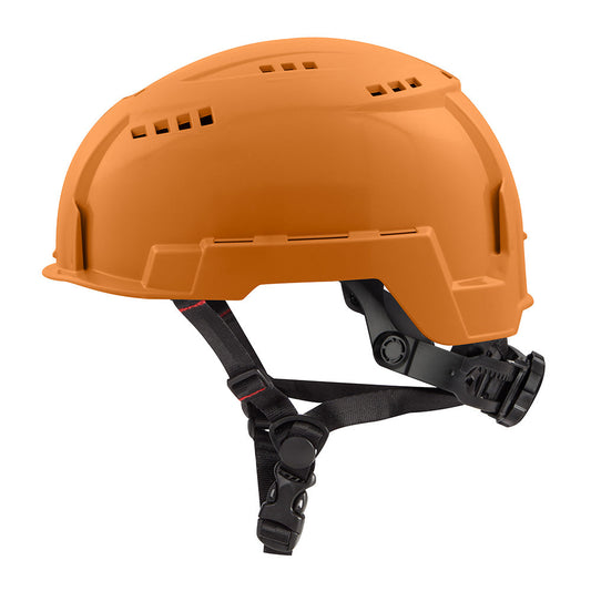 Orange Vented Safety Helmet Usa - Type 2, Class c