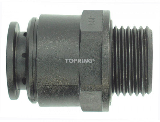 15 mm to 1/2 (M) BSPP Polymer Adapter S05, Air Line Model
