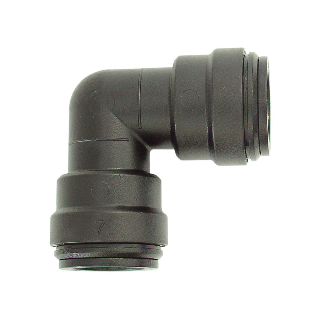 Raccord coudé à 90° en polymère de 22 mm S05, modèle Air Line