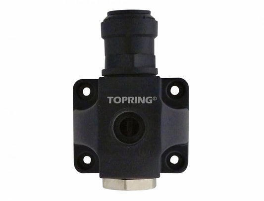 1 Port Aluminum Wall Manifold 3/8 (F) NPT for 15 mm S05, Air line Model