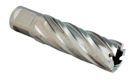 Coupe à noyau en acier inoxydable, tige weldon, 1/2 po x 1 po x 3/4 po x 1/4 po.