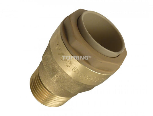 15 mm to 1/2 (M) BSPT Brass Adapter S07, Quikline Model