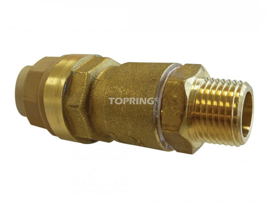 Adaptateur en laiton 22 mm à 3/4 (M) NPT S07, modèle Quikline