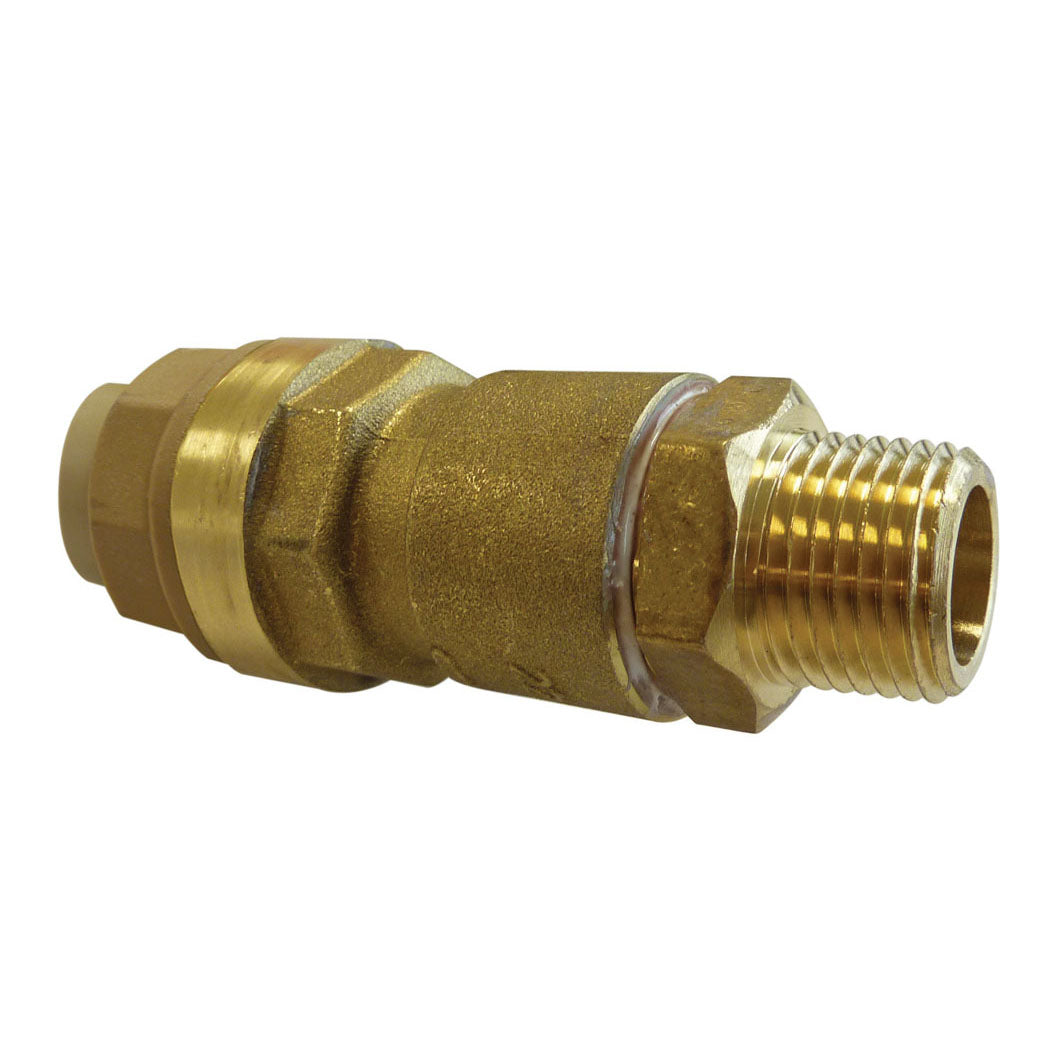 Adaptateur en laiton 22 mm à 3/4 (M) NPT S07, modèle Quikline