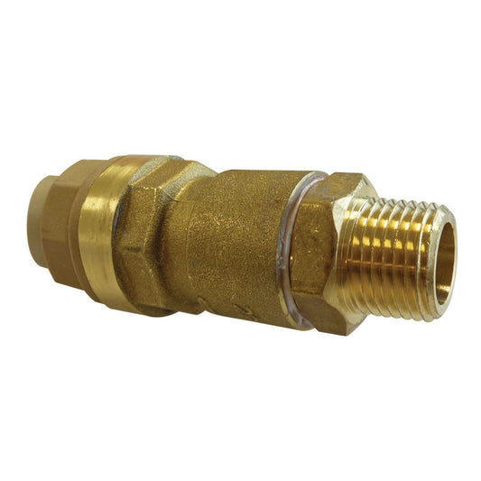 22 mm to 3/4 (M) NPT Brass Adapter S07, Quikline Model
