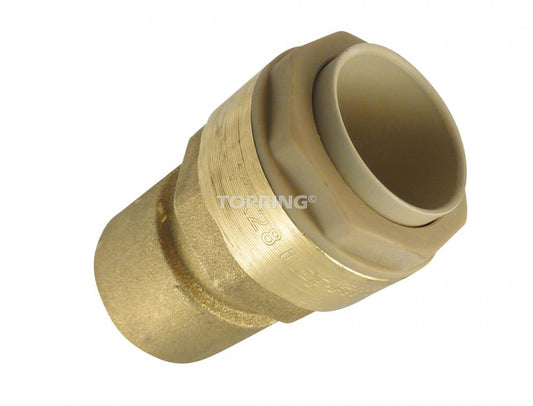 15 mm to 1/2 (F) BSPP Brass Adapter S07, Quikline Model