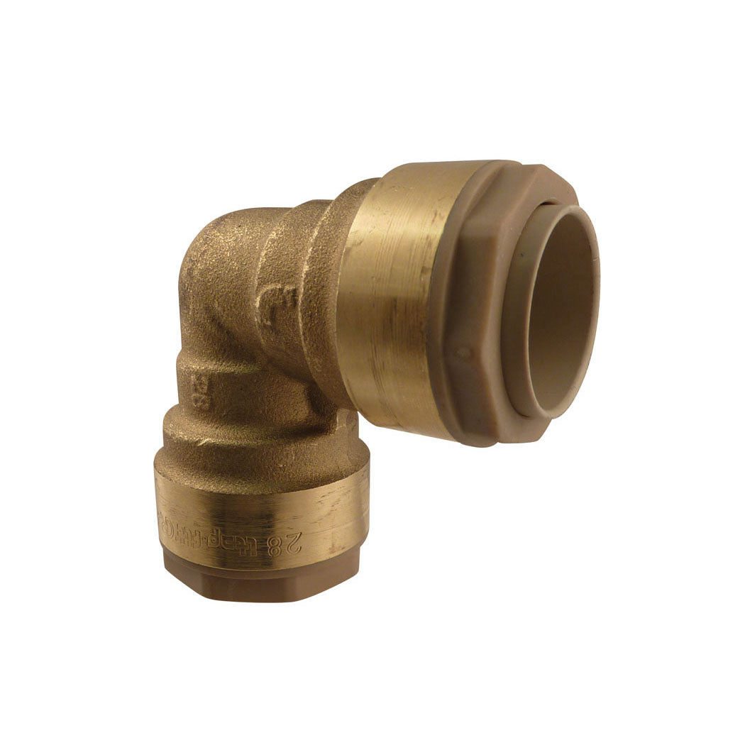 22 mm Brass 90° Elbow Union S07, Quikline Model