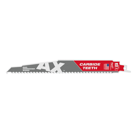 The Ax™ With Carbide Teeth Sawzall® Blade 9" 5 Tpi 25pk