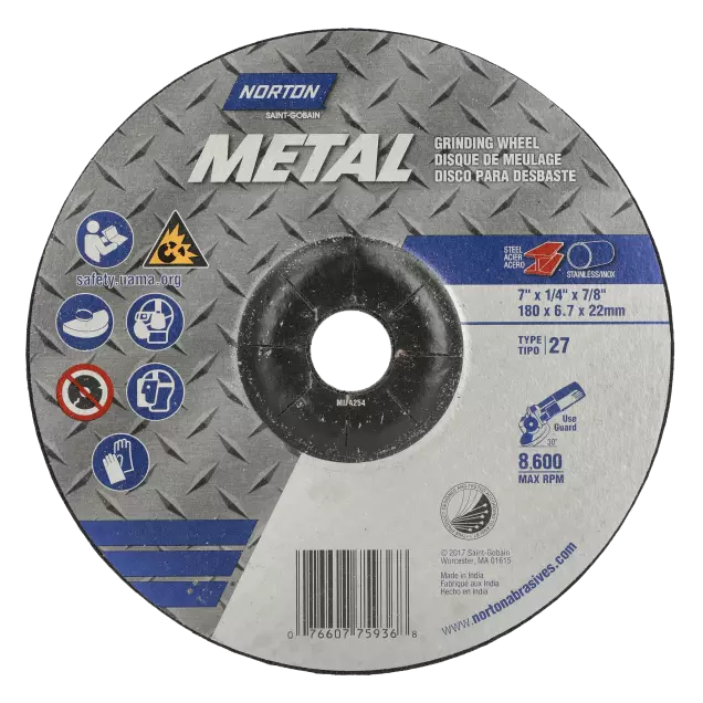 Depressed Center Wheel - Type 27, 4 in Wheel Dia.