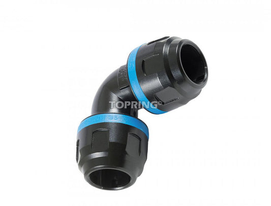 20 mm Aluminum 90° Elbow Union S08, PPS Model