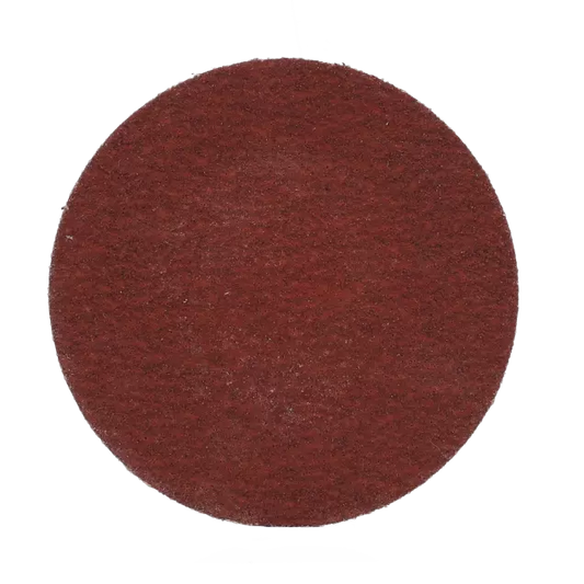 Merit Quick Change Disc - 2 in Disc Diameter, Aluminum Oxide Abrasive Material, X-wt. Polyester Backing Material, P120 Grit, Brown Color