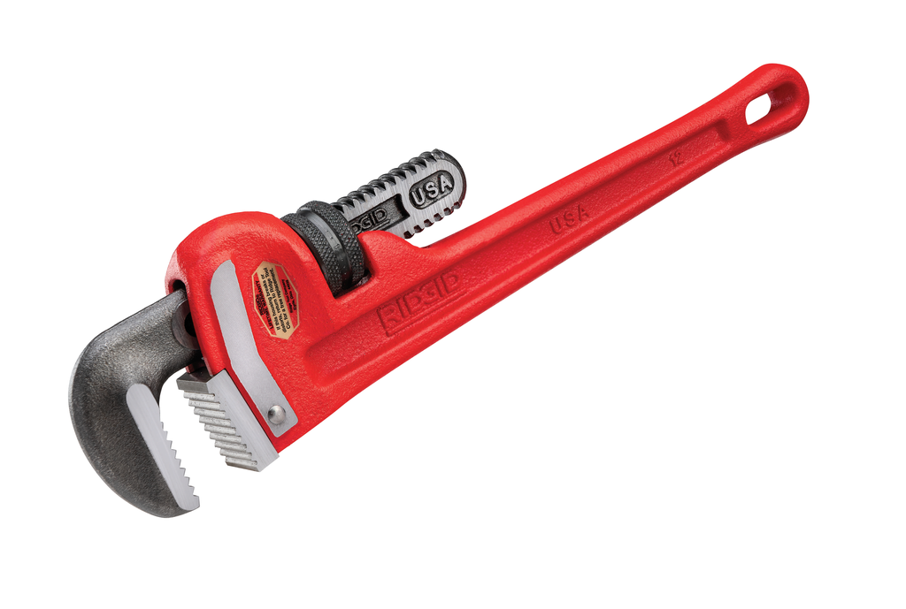 12" Heavy-Duty Straight Pipe Wrench