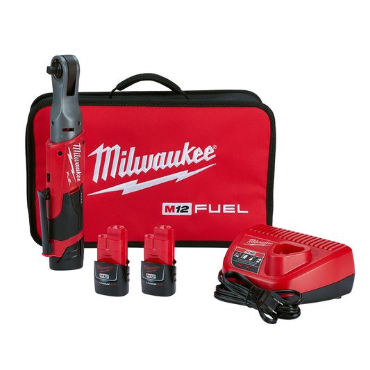 M12 FUEL™ 3/8 In. Ratchet 2 Battery Kit