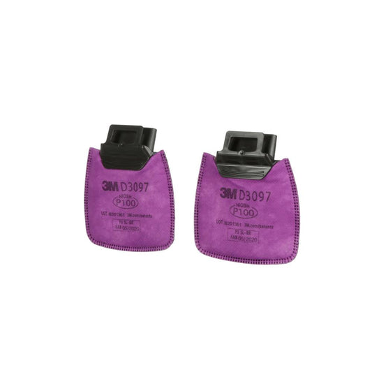 Filtre à particules 3M™ Secure Click™ avec réduction des niveaux de nuisance des vapeurs organiques D3097,. 50pai/cs