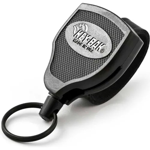 Locking Retractable Key Reel 48" Kevlar Cord Polycarbonate Case Belt Loop