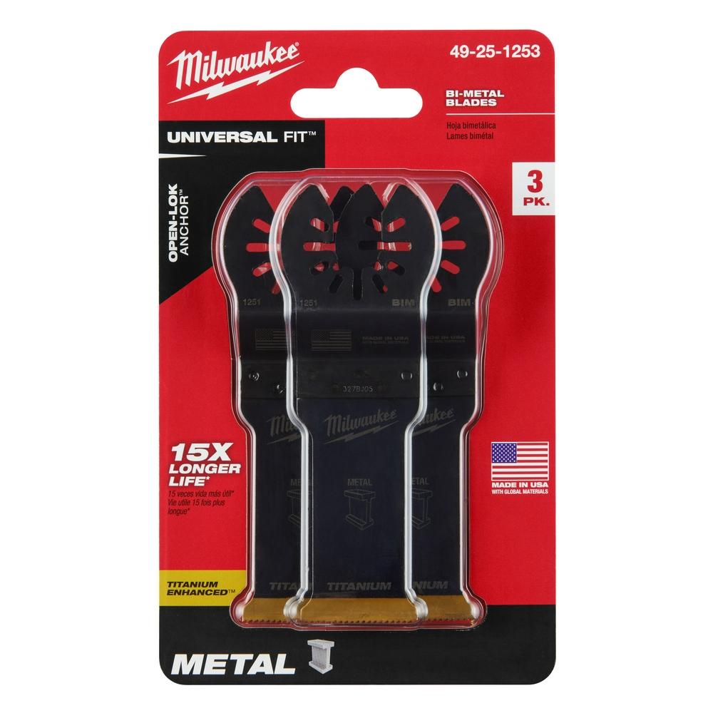 1-1/8 in. Titanium Bi-Metal Blades, 3/PK