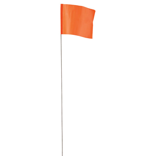 Empire® 2.5 In x 3.5 In Glo Orange Flag Stakes, 500/PK
