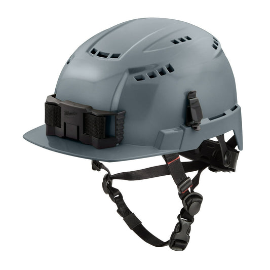 Gray Front Brim Vented Helmet With Bolt™ - Type 2, Class c