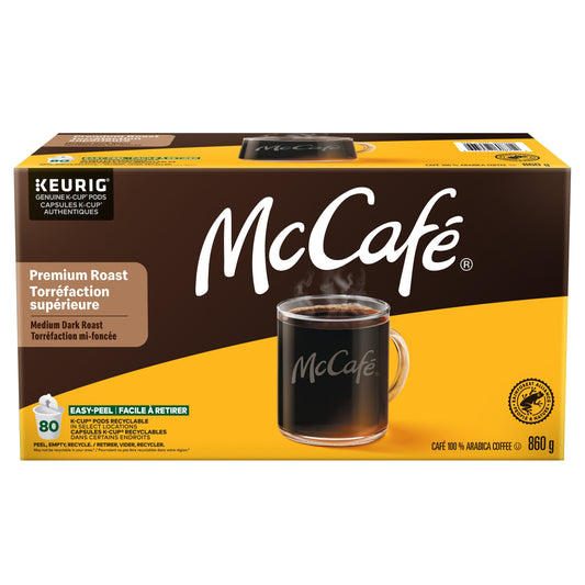 McCafé Premium Roast Coffee K-Cup Pods, 80 Count