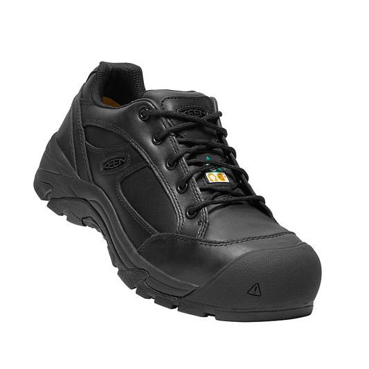 KEEN Men’s CSA Rossland Composite Toe Work Shoes, Black, Size 10