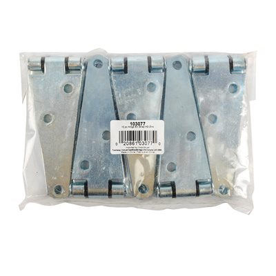 Heavy Duty Door Hinge Straps, Zinc, 4in