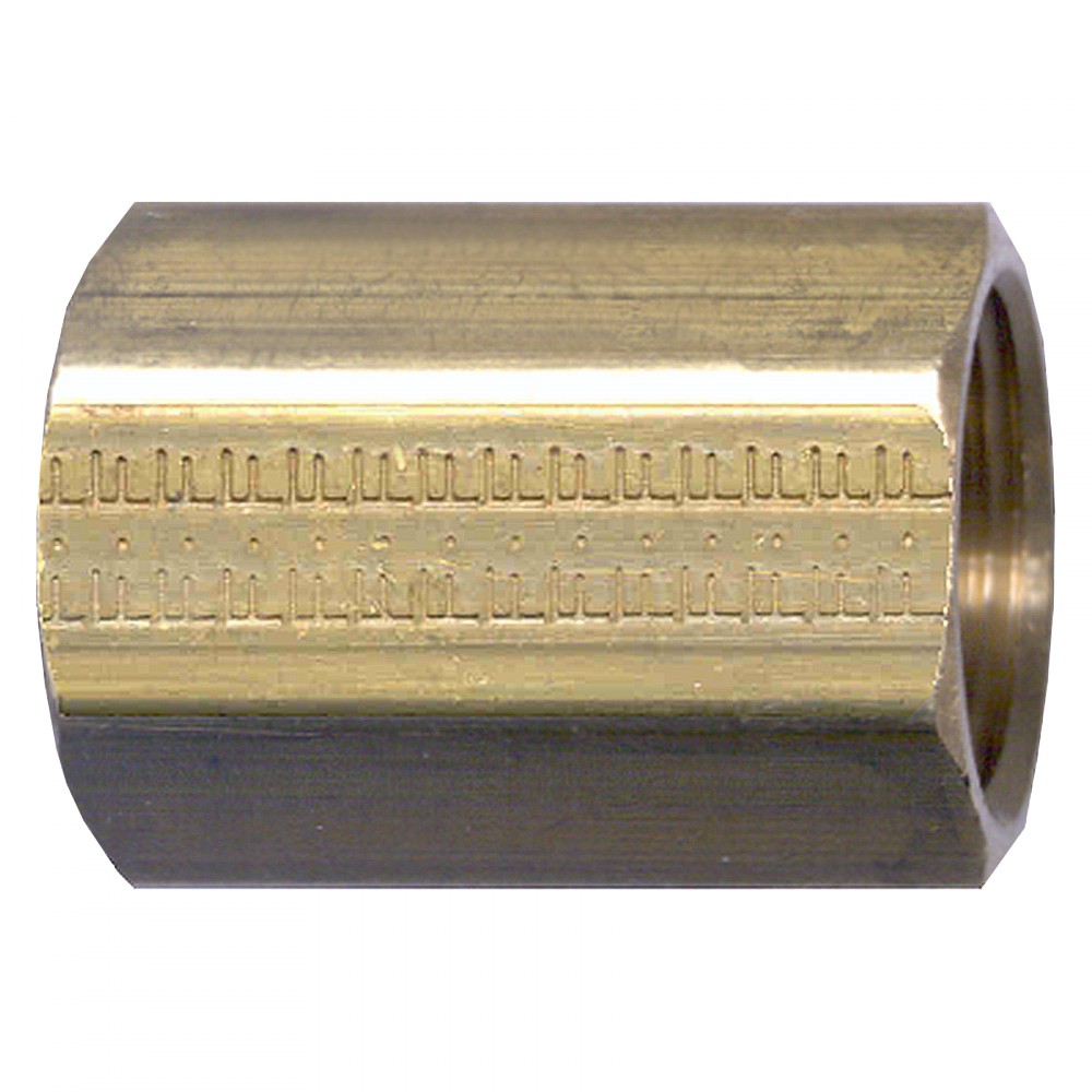 Cast Coupling, Brass, 1-1/4 FPT
