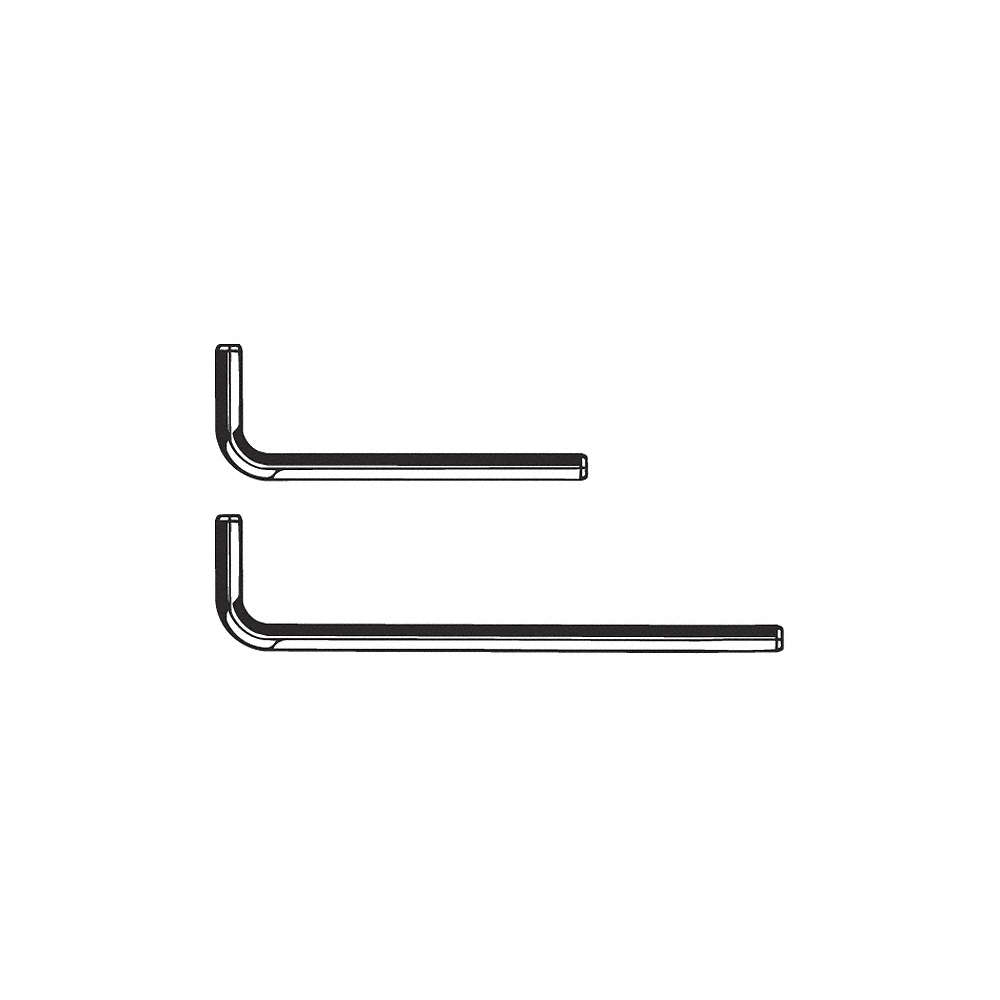 Hex Key Long Arm Wrench Metric 2.5Mm Tip Size Alloy Steel