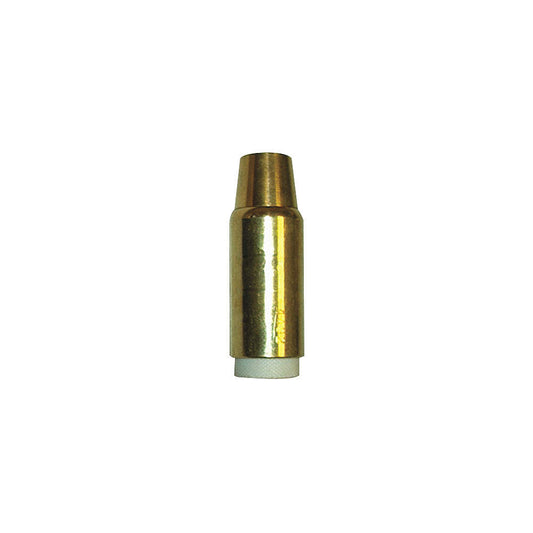 E-Z Feed Gun Nozzle, Tapered, for 7400 Series Tip, 9/16in, Amp Range 200 to 600 A, Brass