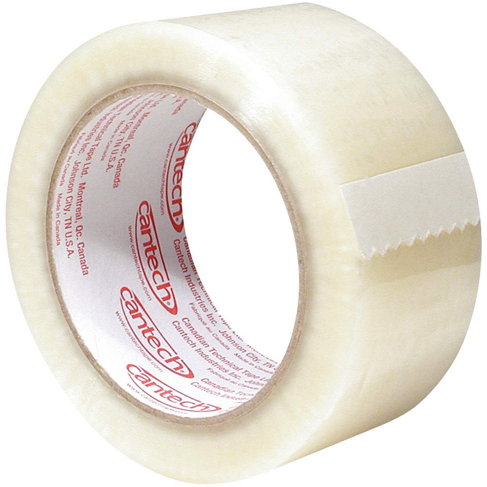 Carton Sealing Tape, Hand Roll, Clear, Polypropylene, Premium Grade, 66m L x 48mm W