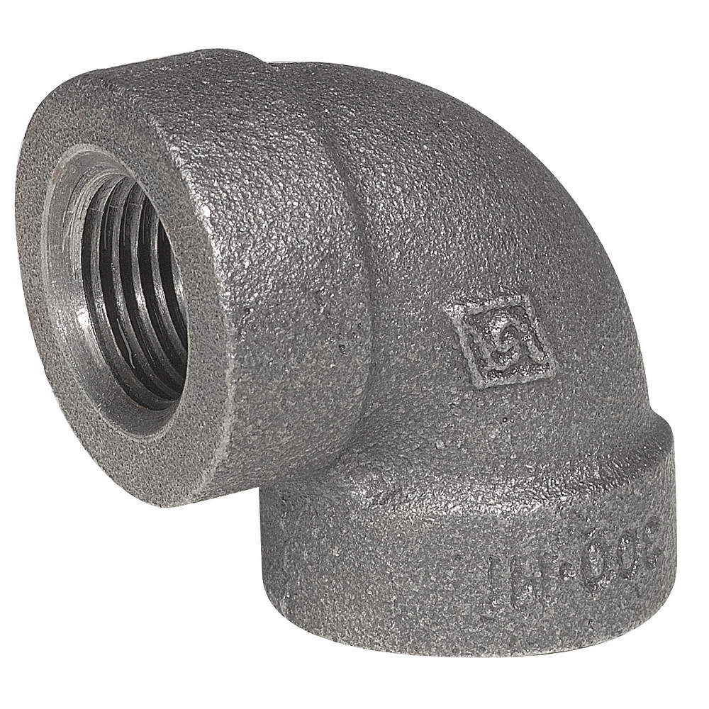 Elbow, 45°, 1-1/2 In, Class 300, Black Steel