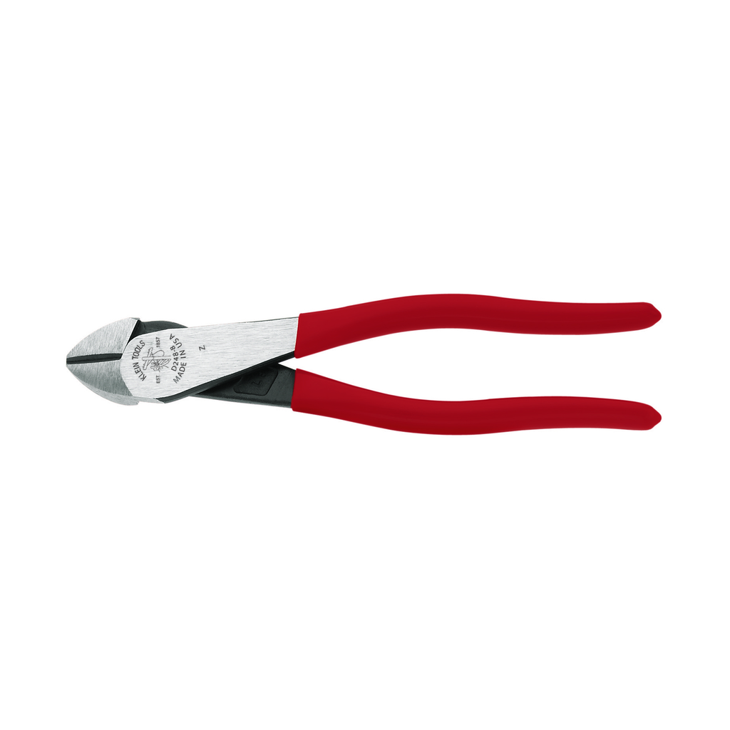 Diagonal Cutting Pliers, 8", Angled Head, Short Jaw