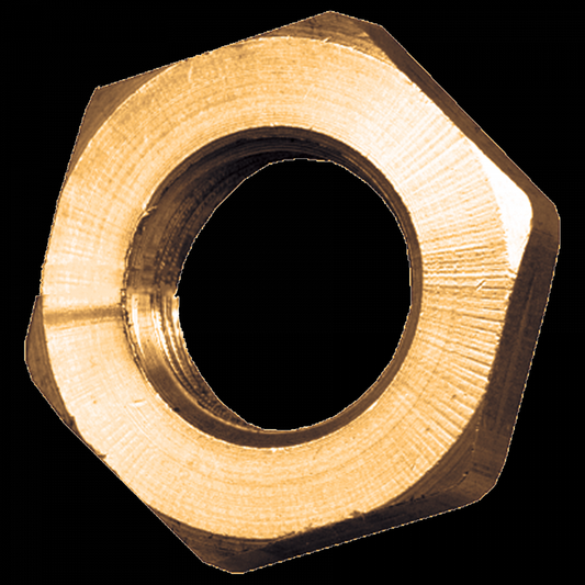 Lock Nut, Brass, 3/8 FPT
