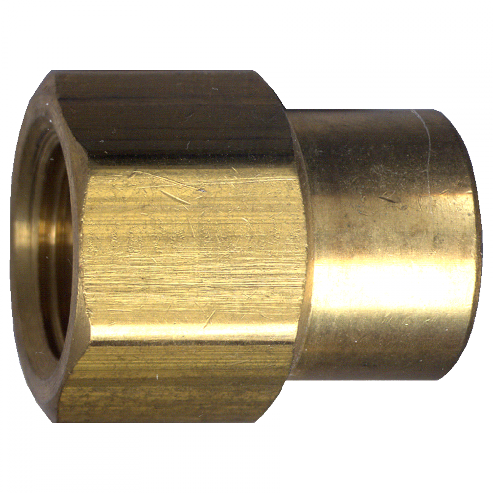 Reducing Coupling, Brass, 1/2 FPT x 1/4 FPT